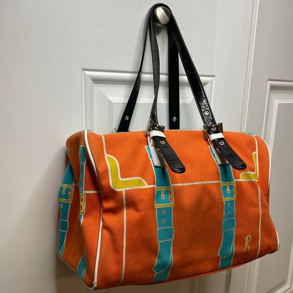 AUTH ROBERTA DI CAMERINO TOTE BAG MADE IN ITALY - Picture 6 of 12